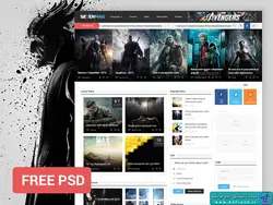 دانلود قالب فتوشاپ Sevenmag PSD Template