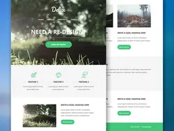 دانلود قالب فتوشاپ ایمیل Delize