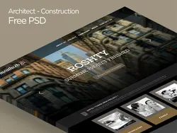 دانلود قالب فتوشاپ سایت Architect