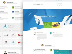 دانلود قالب فتوشاپ سایت Agency