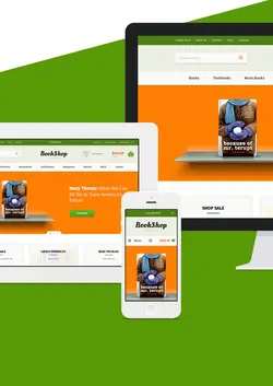 دانلود قالب فتوشاپ سایت Bookshop