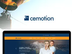 دانلود قالب فتوشاپ سایت Cemotion