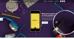 دانلود قالب فتوشاپ سایت Ciclope App