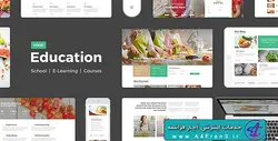 دانلود قالب فتوشاپ سایت Education Food