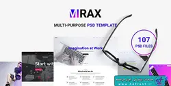 دانلود قالب فتوشاپ سایت Mirax