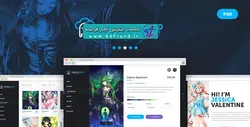 دانلود قالب فتوشاپ سایت Phantom Cloud