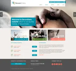 دانلود قالب فتوشاپ سایت SEVEN OAKS