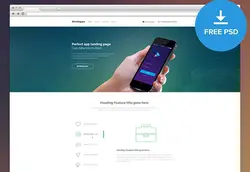 دانلود قالب فتوشاپ سایت Smart App