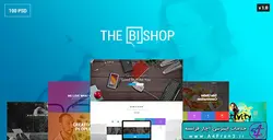 دانلود قالب فتوشاپ سایت The Bishop