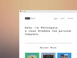 دانلود قالب فتوشاپ سایت WhiteSpace