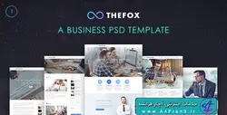 دانلود قالب فتوشاپ سایت تجاری TheFox
