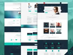 دانلود قالب فتوشاپ سایت تک صفحه ای Mentum