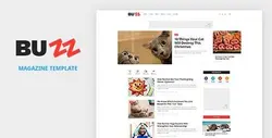 دانلود قالب فتوشاپ سایت خبری BUZZ