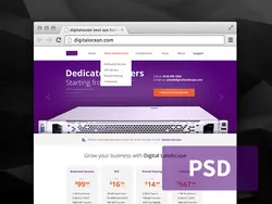 دانلود قالب فتوشاپ سایت هاستینگ