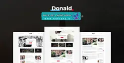 دانلود قالب فتوشاپ سایت وبلاگی Donald