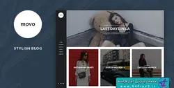 دانلود قالب فتوشاپ سایت وبلاگی Movo