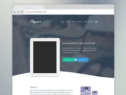 دانلود قالب فتوشاپ صفحه landing page سایت Claymore