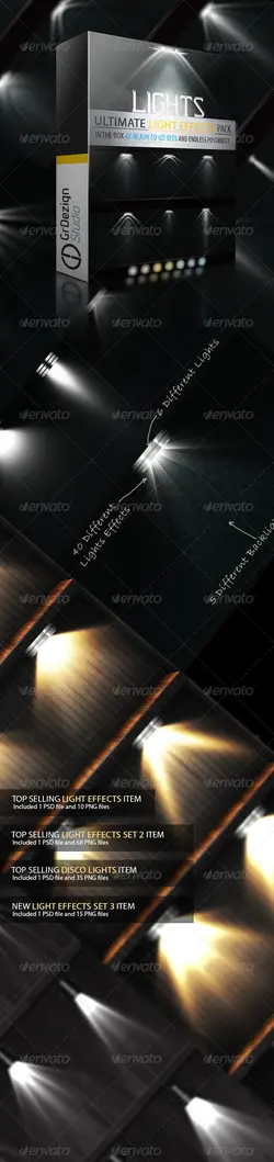 دانلود مجموعه افکت نور فتوشاپ 2977929