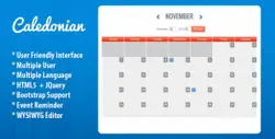 دانلود اسکریپت PHP تقویم Caledonian