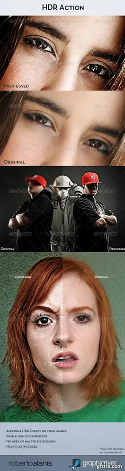 دانلود اکشن فتوشاپ HDR