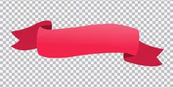 دانلود تصویر PNG ترنسپرنت روبان قرمز