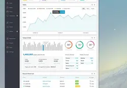 دانلود طرح فتوشاپ قالب مدیریت Infinite Admin