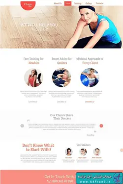 دانلود قالب HTML بدنسازی Fitness