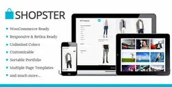 دانلود قالب فروشگاهی ووکامرس Shopster