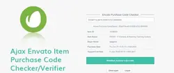 دانلود اسکریپت چک کردن کد خرید Ajax Envato Purchase Code Checker