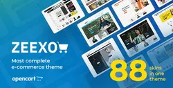 دانلود قالب فروشگاهی اپن کارت Zeexo