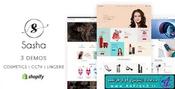 دانلود قالب فروشگاهی شاپیفای لوازم آرایشی Sasha