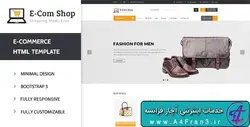 دانلود قالب HTML فروشگاهی Ecom