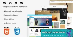 دانلود قالب HTML فروشگاهی WOOW