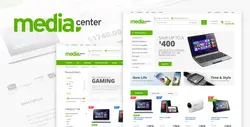 دانلود قالب HTML فروشگاهی محصولات الکترونیک Media Center