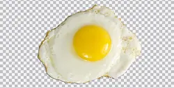 دانلود تصویر PNG نمای بالا تخم مرغ نیمرو