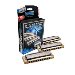 ست سازدهنی دیاتونیک هوهنر مدل بلوز هارپ C,G,A