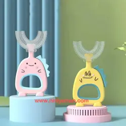 مسواک سیلیکونی فرم دندان طرح دایناسور Little Wallaby