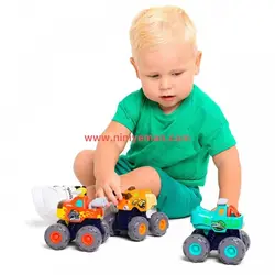ست 3 عددی ماشین هیولا هولی تویز huile toys