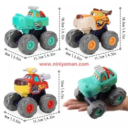 ست 3 عددی ماشین هیولا هولی تویز huile toys