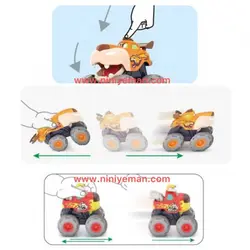ست 3 عددی ماشین هیولا هولی تویز huile toys