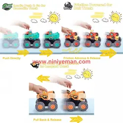 ست 3 عددی ماشین هیولا هولی تویز huile toys