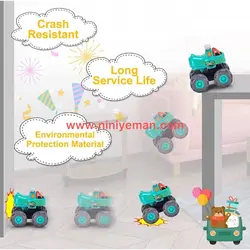 ست 3 عددی ماشین هیولا هولی تویز huile toys