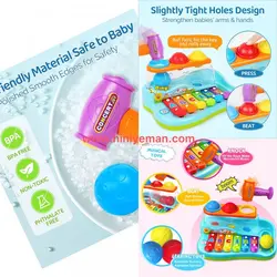 اسباب بازی موزیکال بلز و چکش هولي تويز Huile Toys