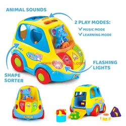 اسباب بازی موزیکال ماشین فیلی هولی تویز hola toys مدل 896