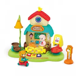 اسباب بازی موزیکال کلبه حیوانات و مهدکودک هولی تویز huile toys مدل 935
