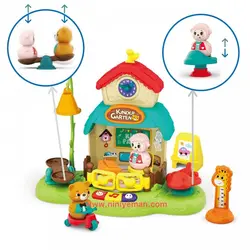 اسباب بازی موزیکال کلبه حیوانات و مهدکودک هولی تویز huile toys مدل 935