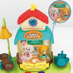 اسباب بازی موزیکال کلبه حیوانات و مهدکودک هولی تویز huile toys مدل 935