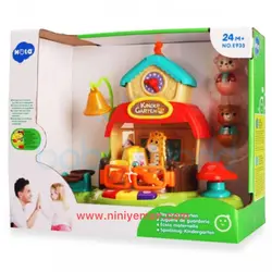اسباب بازی موزیکال کلبه حیوانات و مهدکودک هولی تویز huile toys مدل 935