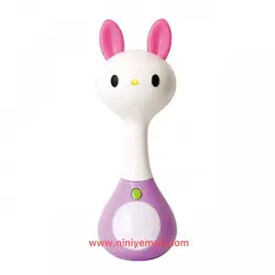 دندانگیر و جغجغه تعادلی وموزیکال حیوانات هولی تویز huile toys مدل 3134