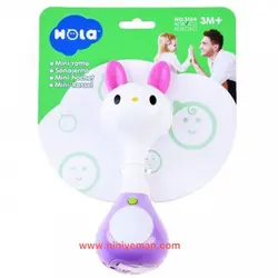 دندانگیر و جغجغه تعادلی وموزیکال حیوانات هولی تویز huile toys مدل 3134